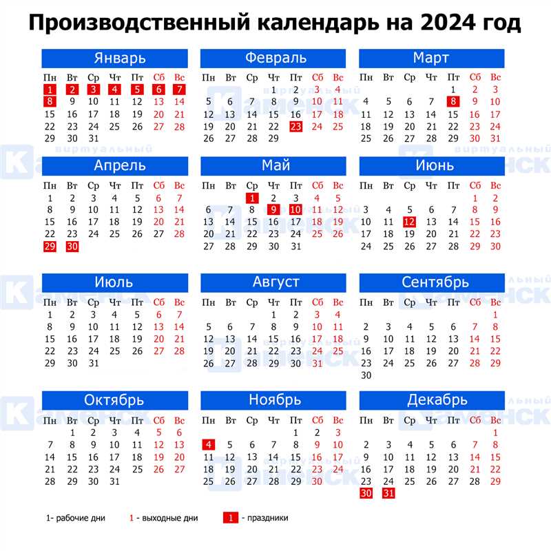 Календарь праздников и выходных на 2024 год утвержден